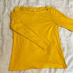 Fall-yellow J. Crew Painter Tee- XL